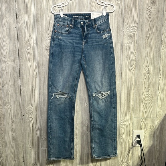 American Eagle Outfitters Denim - AE Stretch Curvy Ripped Straight Jean NWT 2